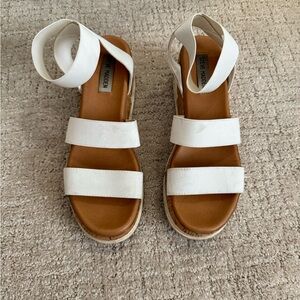 Steve Madden White Sandals